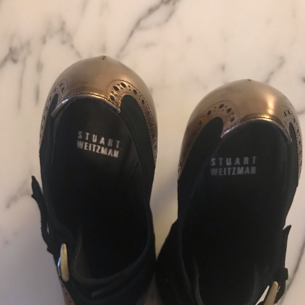 Stuart Weitzman Buckle Booties Size 8 - image 6
